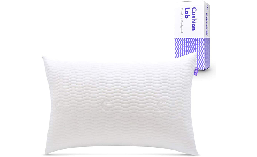 Cushion Lab Extra Support Adjustable Shredded Memory Foam Pillow