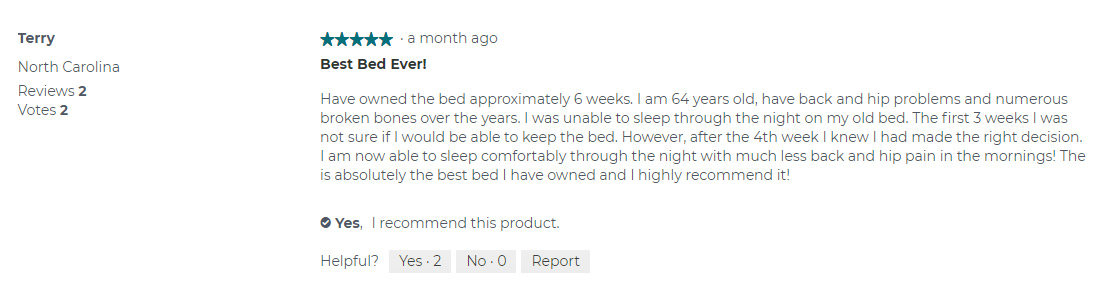 Terry customer review
